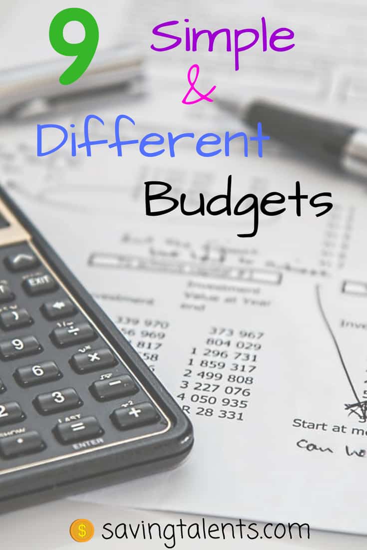 9 simple budgets saving talents