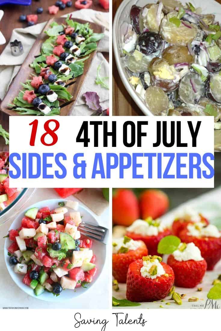 18 Delicious Patriotic 4th of July Side Dishes & Appetizers - Saving Talents
