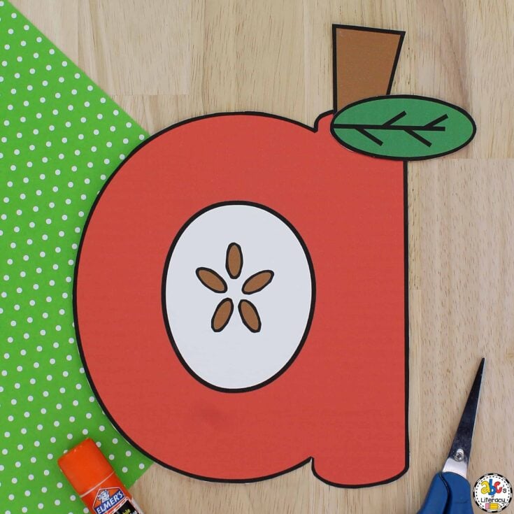 Image for Letter a Apple Craft
