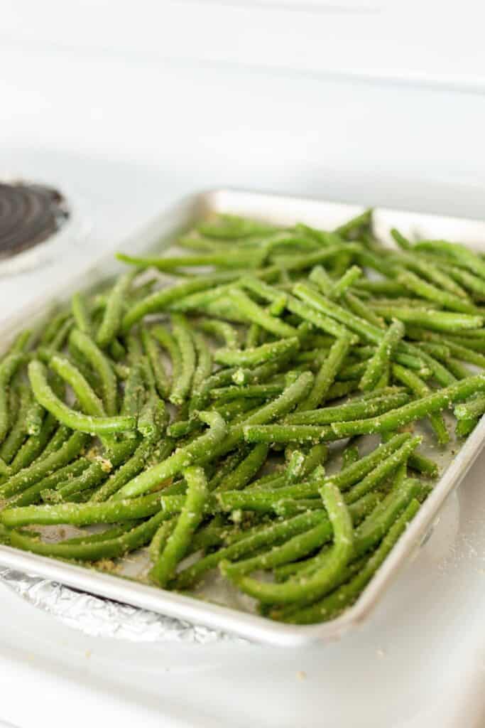 roasted parmesan green beans