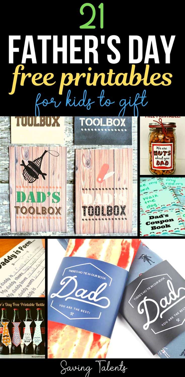 Free Father's Day Printables for Kids you can use right now