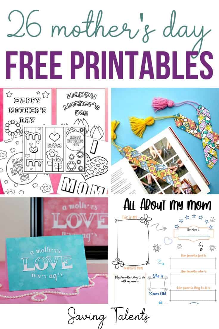 26 Free Mother's Day Printables You Can Use Right Now