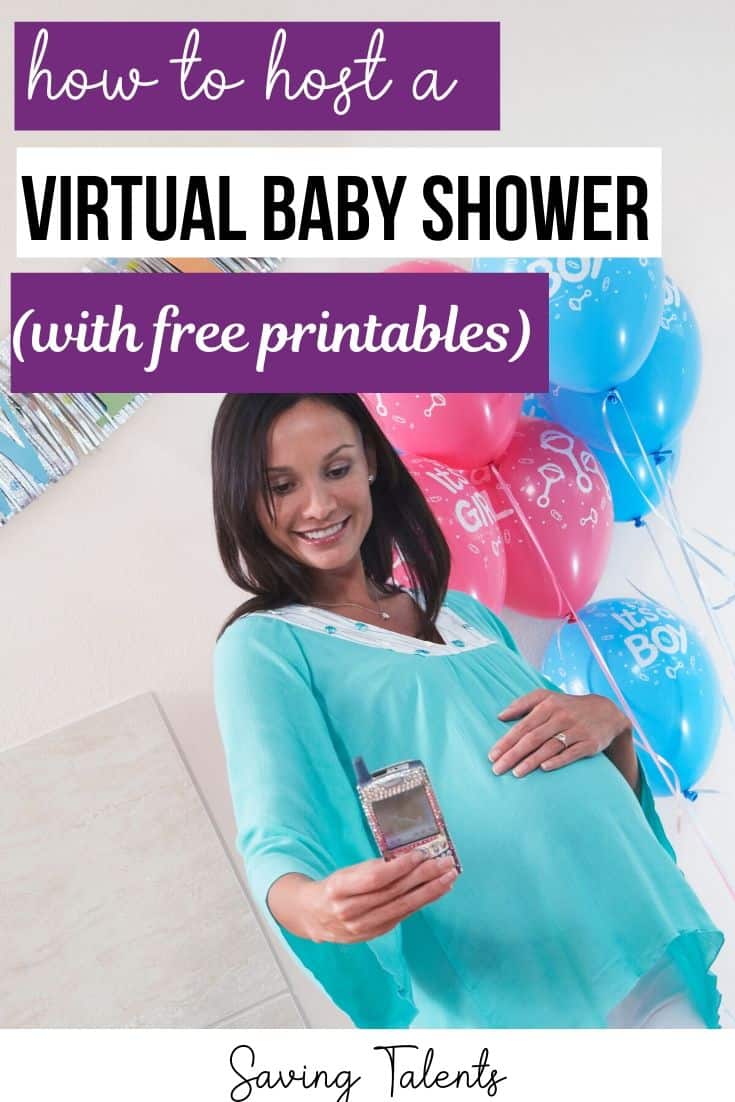 How to Host a Virtual Baby Shower (with free printable games)
