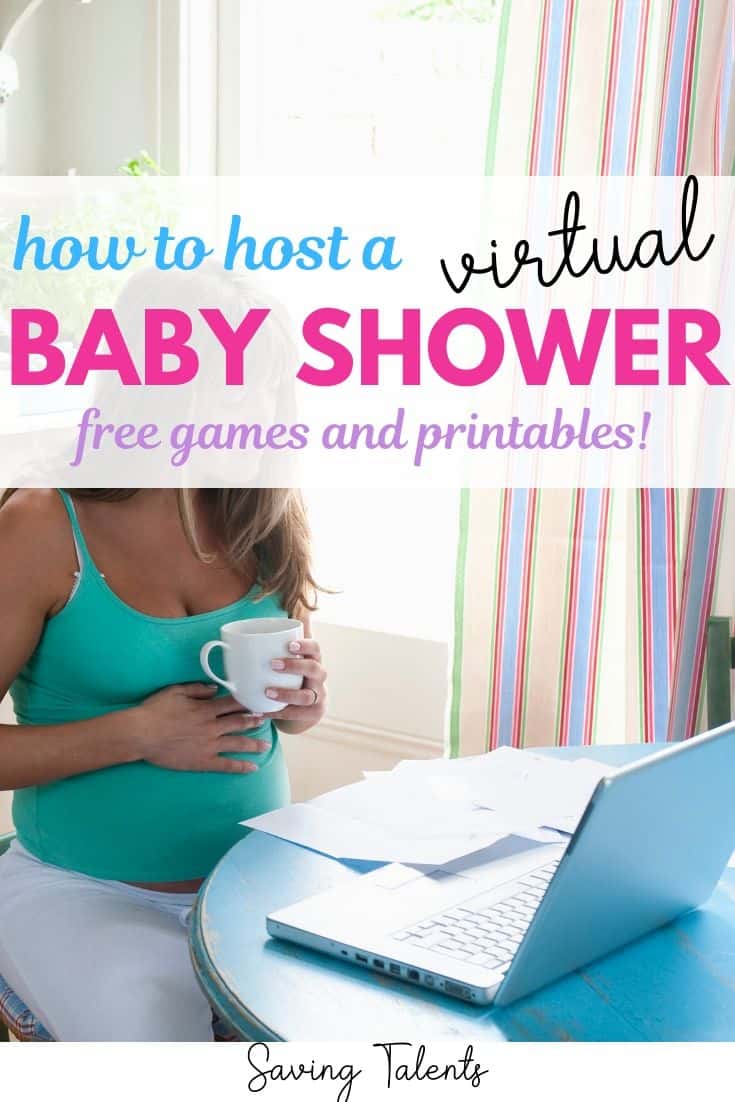 How to Host a Virtual Baby Shower (with free printable games)