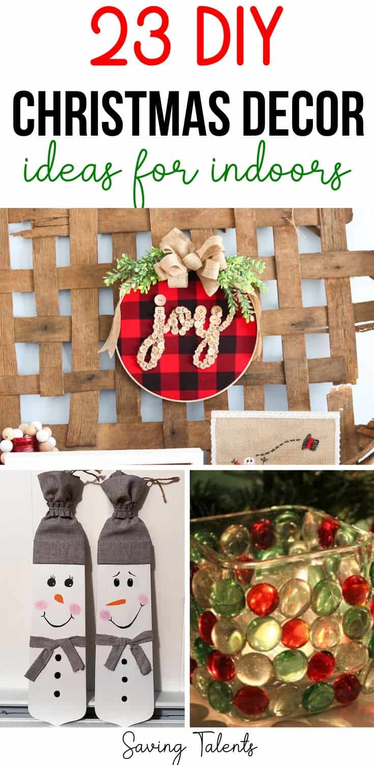 22 DIY Christmas Decor Ideas for Indoors - Saving Talents