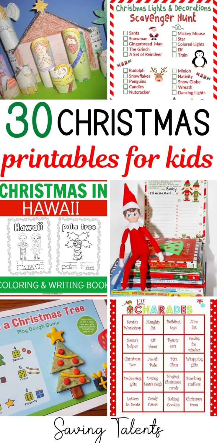 Free Christmas Printables for Kids | Saving Talents