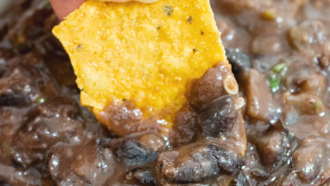 Image for Spicy Black Bean Dip Recipe (+VIDEO)