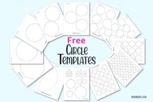 13 Creative Kids Crafts and Free Printables Circles - Saving Talents