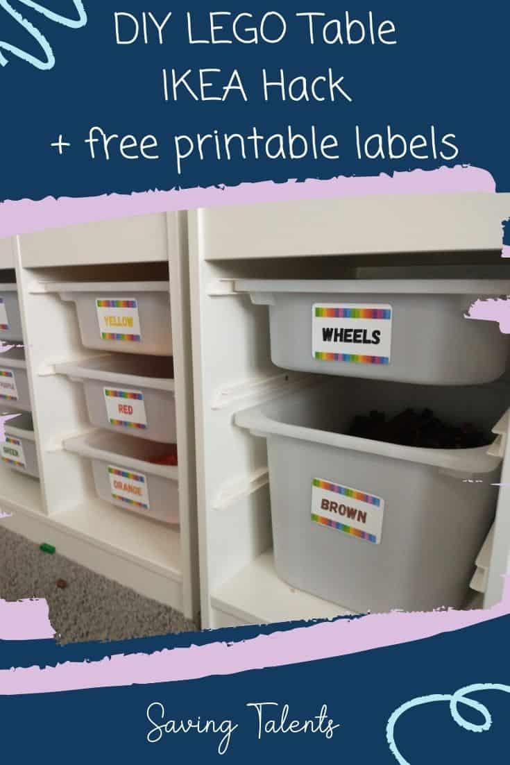 Lego Table Hack DIY LEGO Table Organization IKEA Hack - Saving Talents