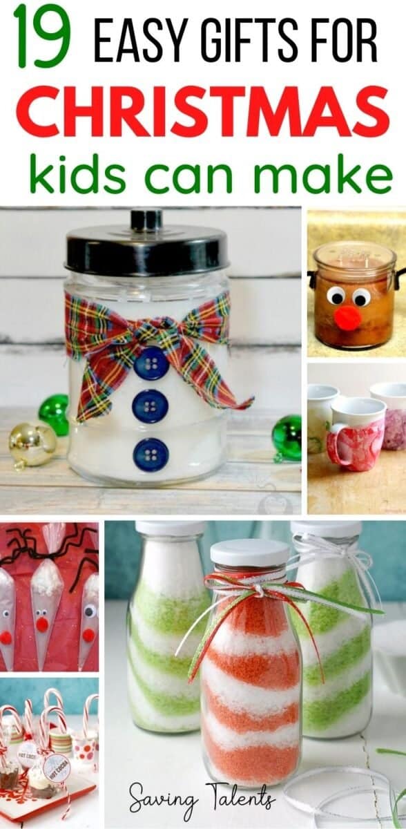 19 Easy DIY Christmas Gifts that Kids Can Make - Saving Talents