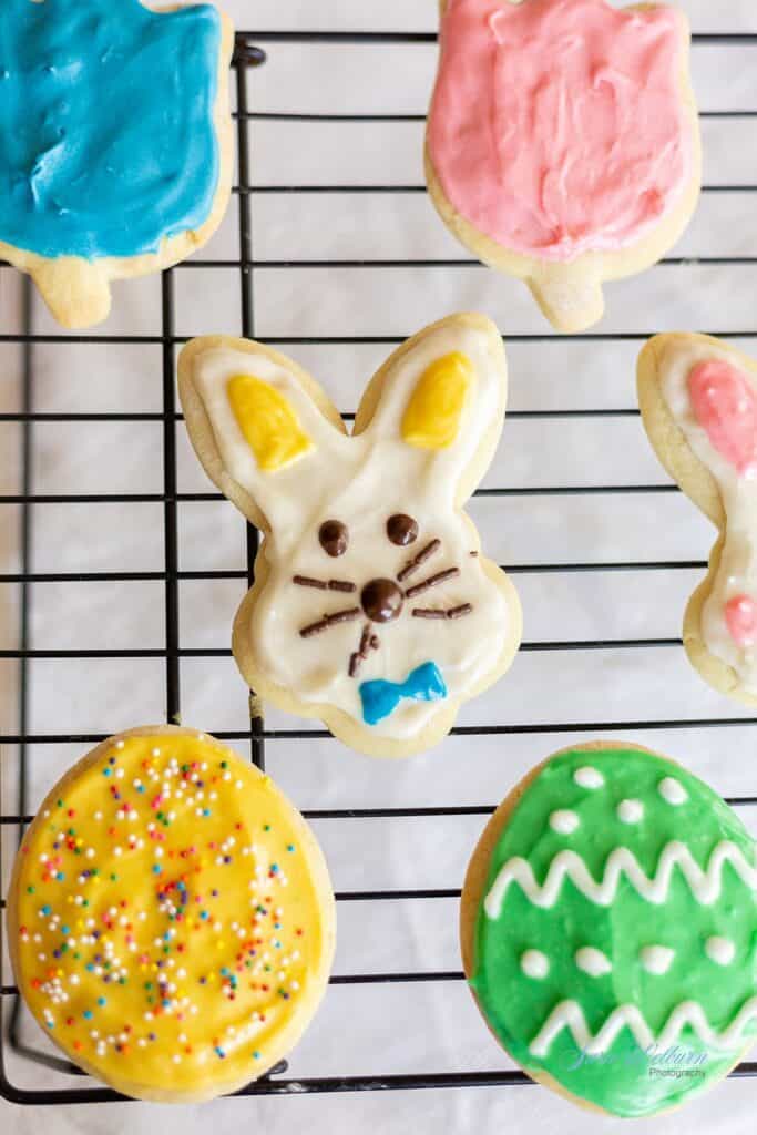 Easter Sour Cream Sugar Cookies with Cream Cheese Frosting