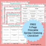 25 Free Printable Spring Cleaning Checklists For Everyone! - Saving Talents