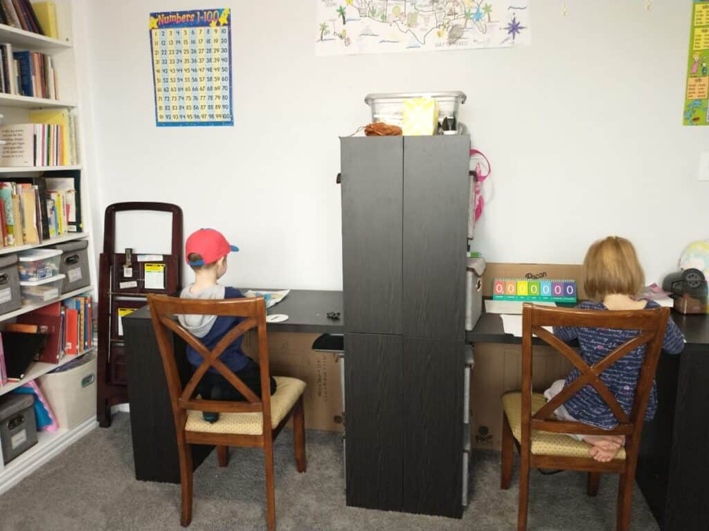 Homeschool Workstation Storage Ideas and Organization Tips - meori