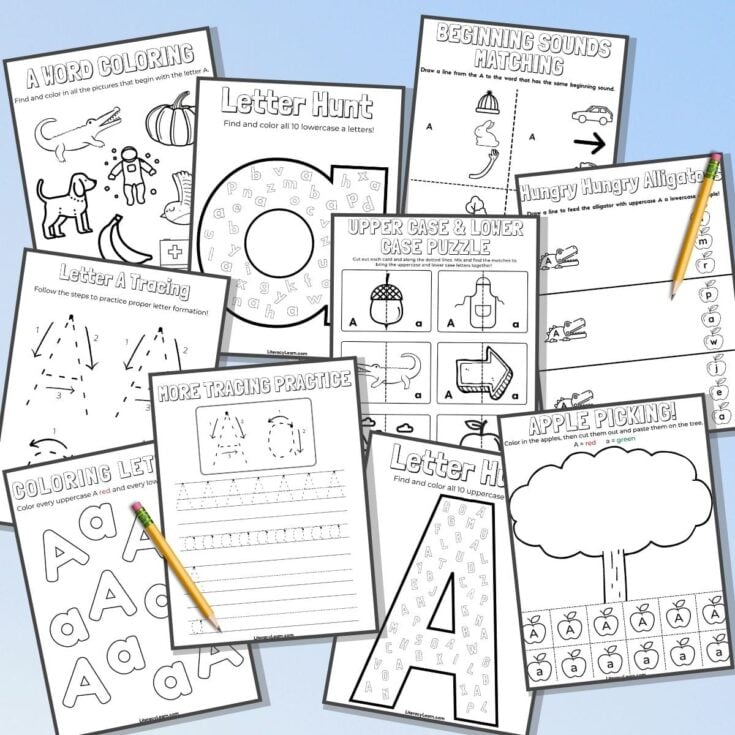 Image for 11 Letter A Worksheets for Preschool &ndash; Free Printables!