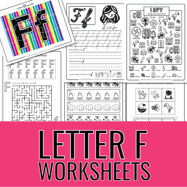 Letter F Crafts, Printables & Activities - Saving Talents