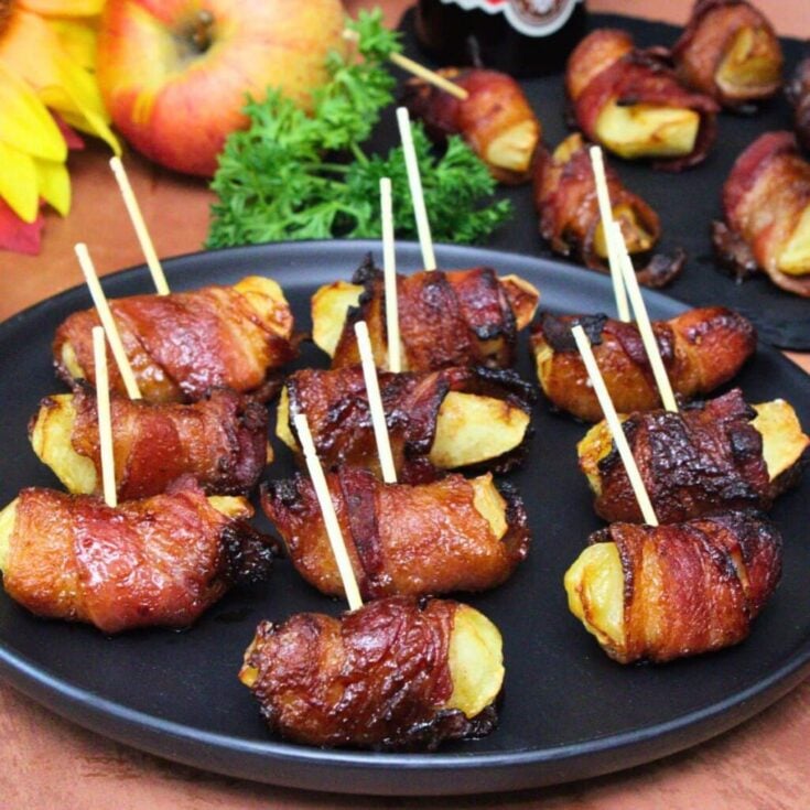 Image for Bacon Wrapped Apples: Sweet and Savory Air Fryer Snack!