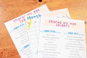 You'll Love Our Free Printable Chore Charts For Kids With This Age ...
