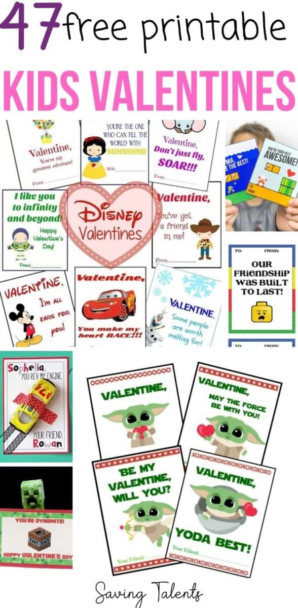 47 Free Printable Valentines Kids Can Make - Saving Talents