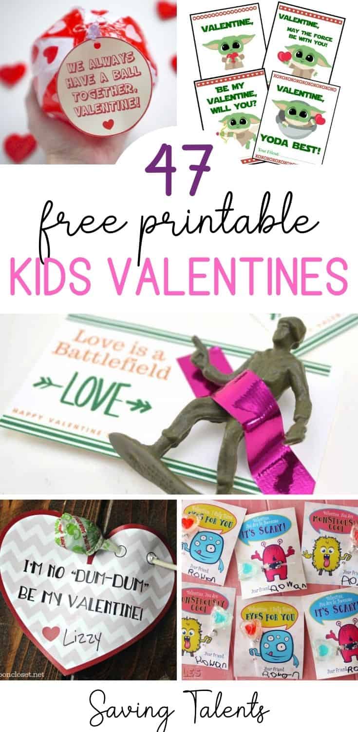 47 Free Printable Valentines Kids Can Make - Saving Talents
