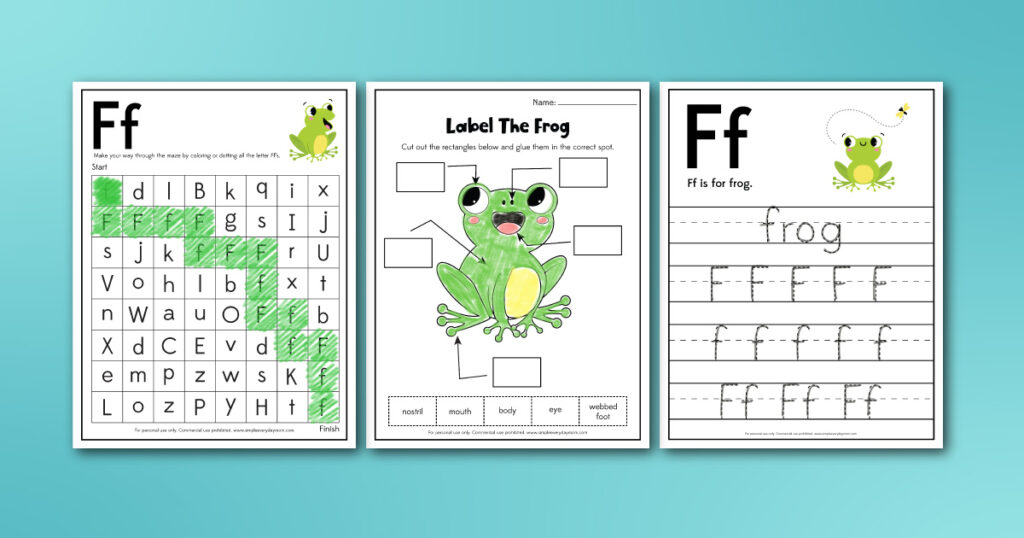 Letter F Crafts, Printables & Activities - Saving Talents