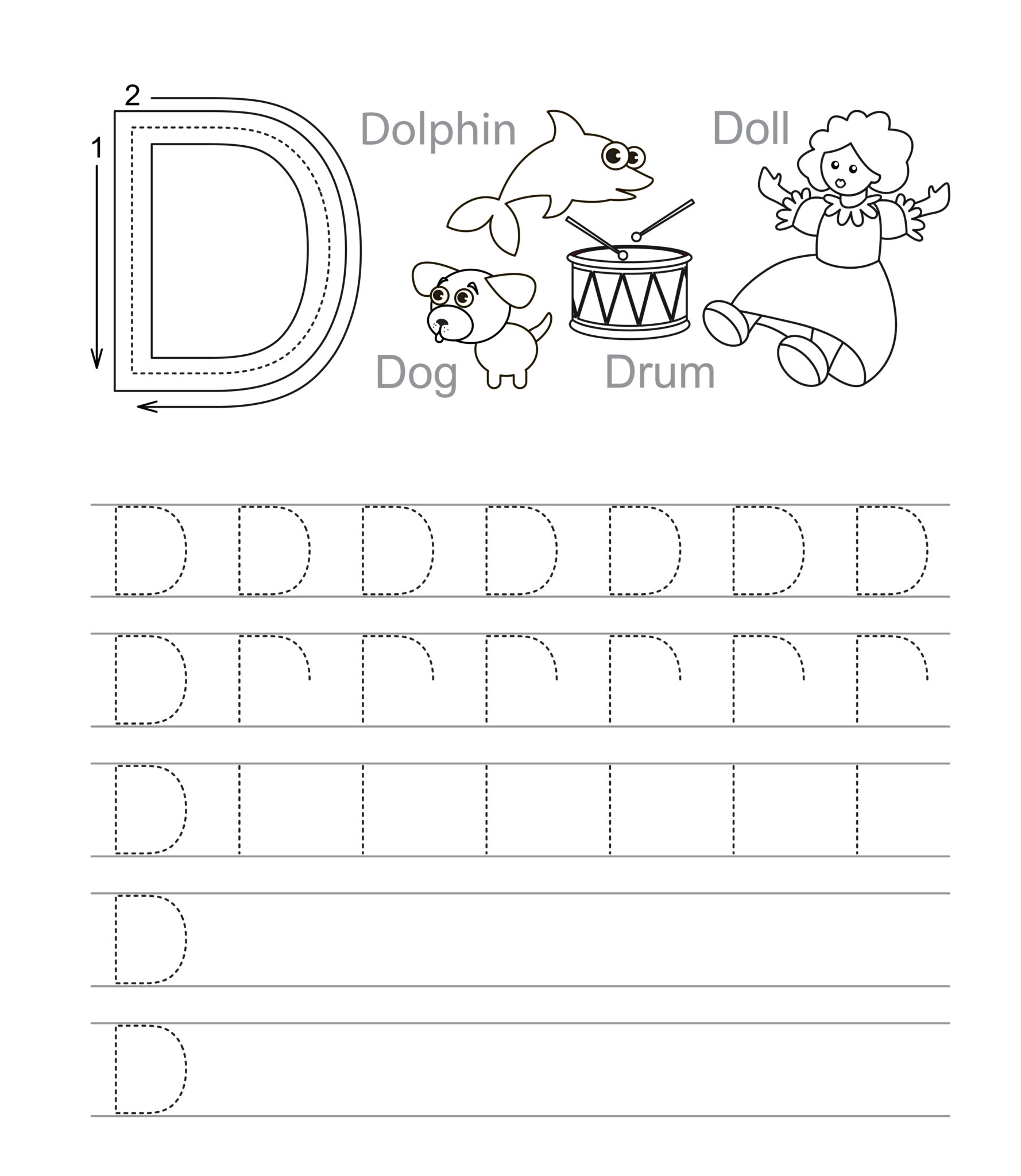 Letter D Crafts and Printables - Saving Talents