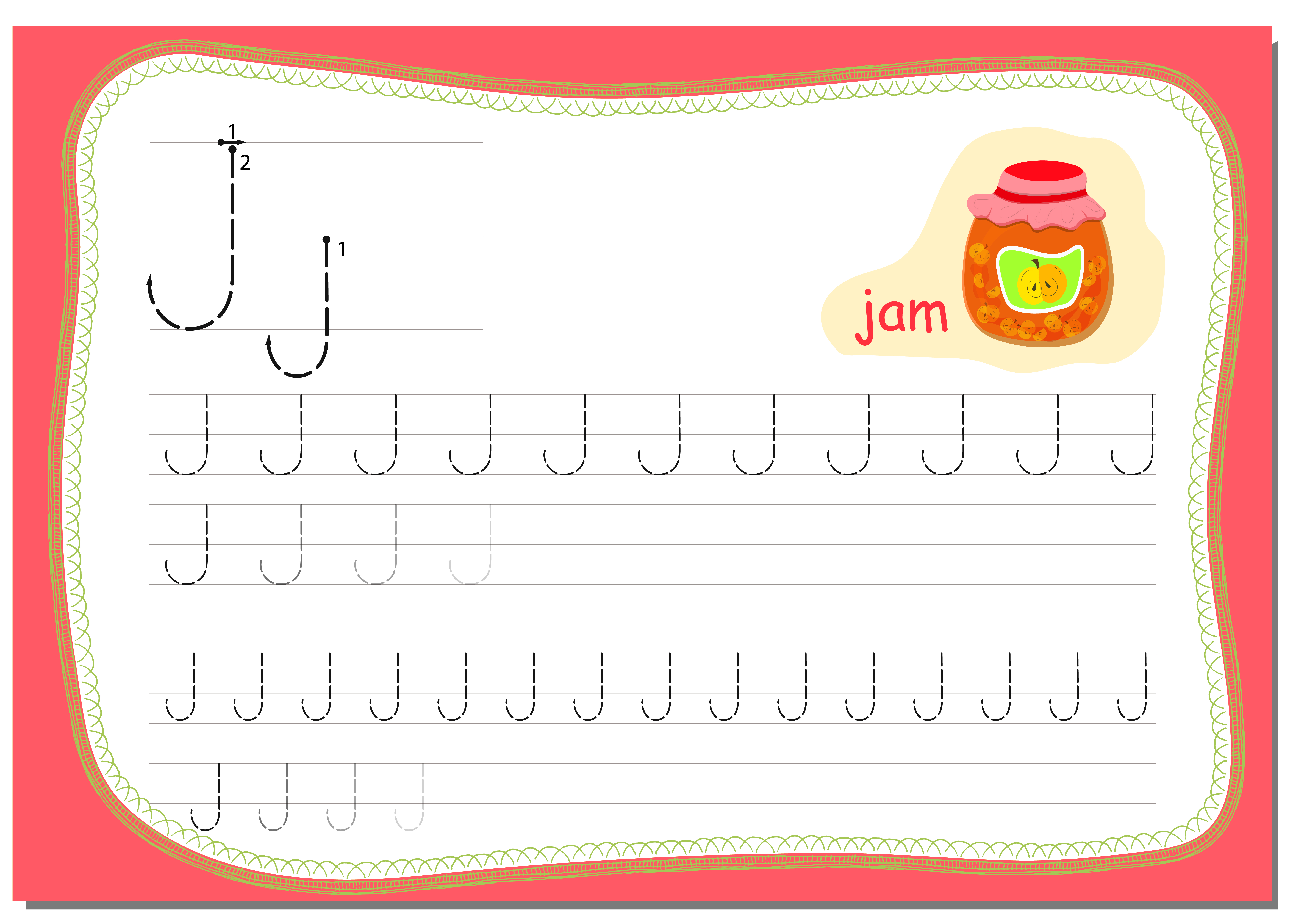 Letter J. Basic Letter J Crafts, Printables, and Worksheets - Saving Talents