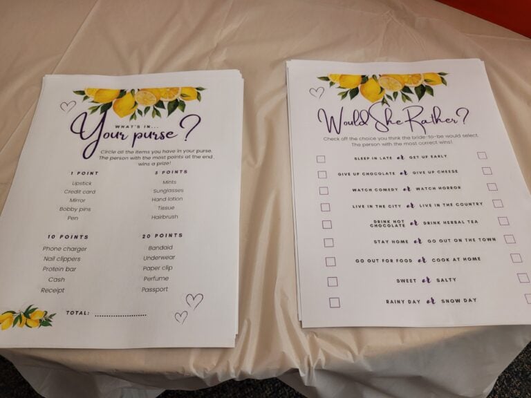 Bridal Shower Lavender and Lemon