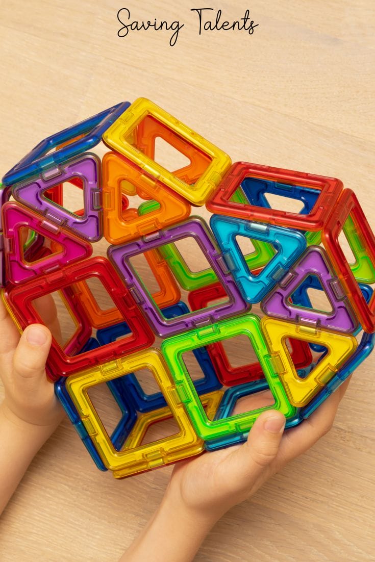 15 Free Magnatile Ideas & Printables for Kids Saving Talents
