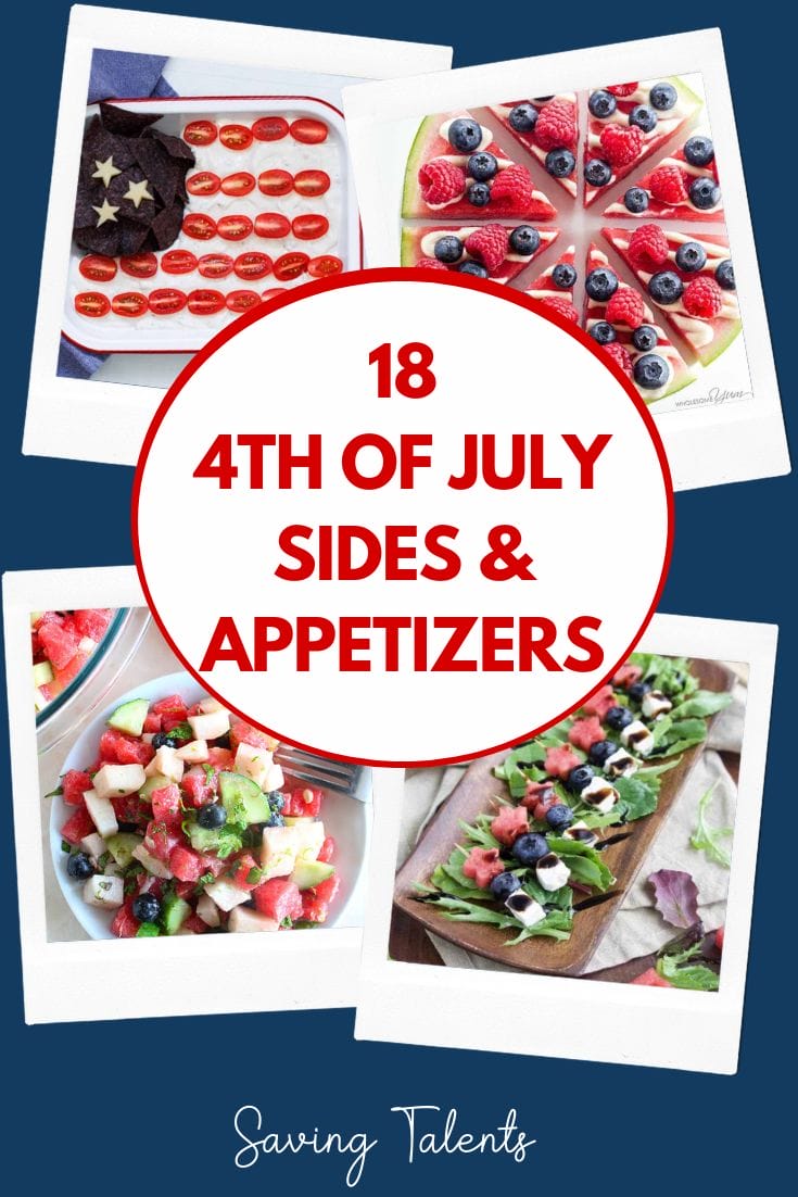 18 Delicious Patriotic 4th of July Side Dishes & Appetizers - Saving Talents