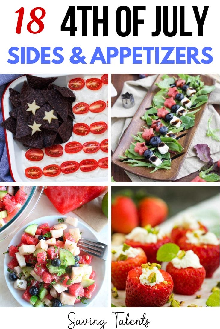 18 Delicious Patriotic 4th of July Side Dishes & Appetizers - Saving Talents