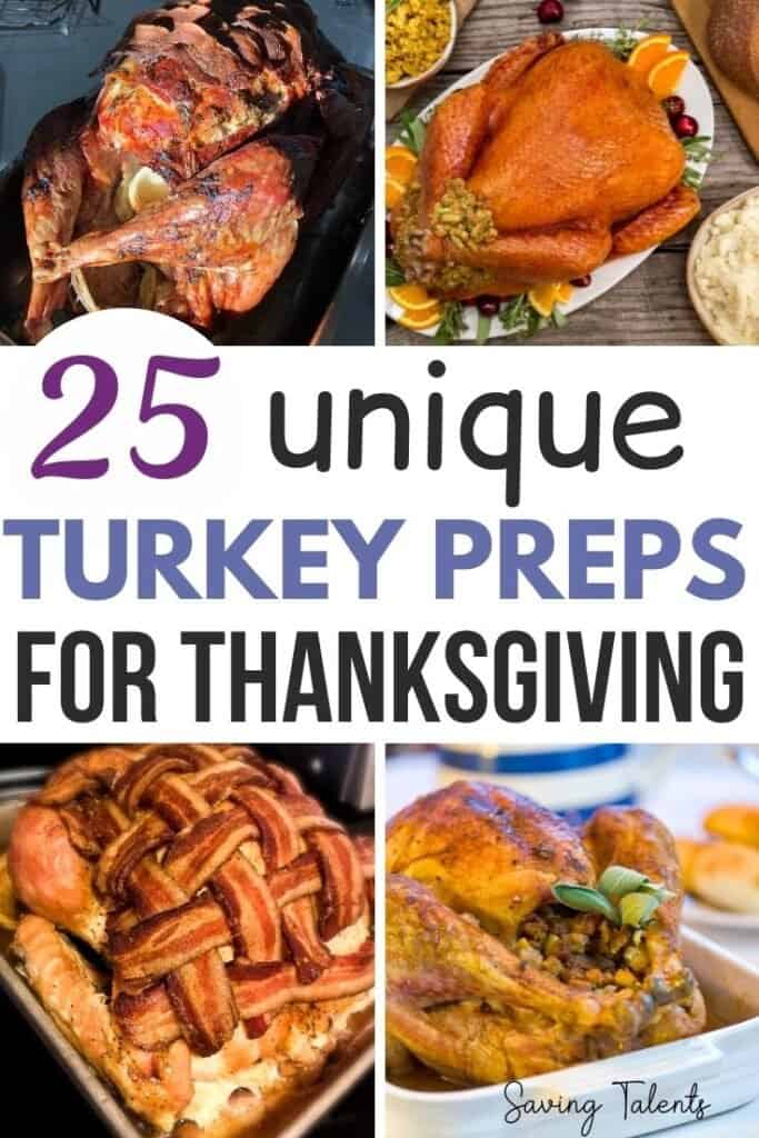 25 Unique Ways to Prepare a Thanksgiving Turkey - Saving Talents